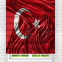 Genç Odası Kahve Rengi Renk Geçişli Dijital Baskılı Zebra Perde