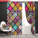 Dijital Baskılı Patchwork Fon Perde